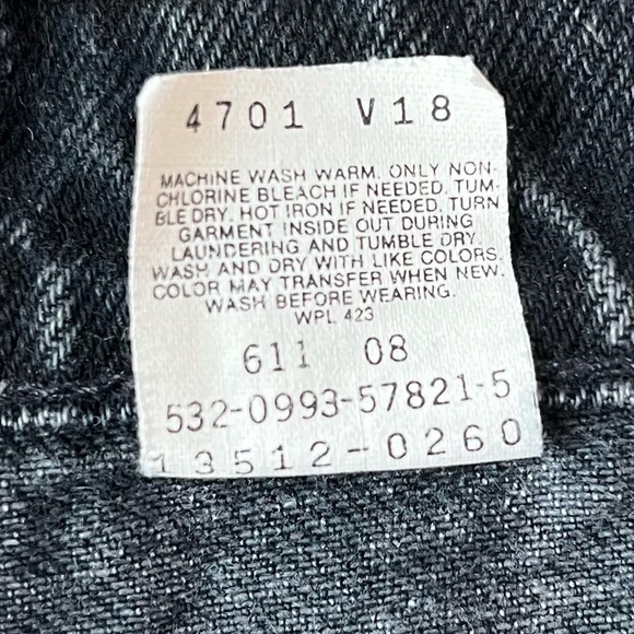 Vintage‎ 1993 Levi's black mom jeans size 11 - Picture 10 of 12